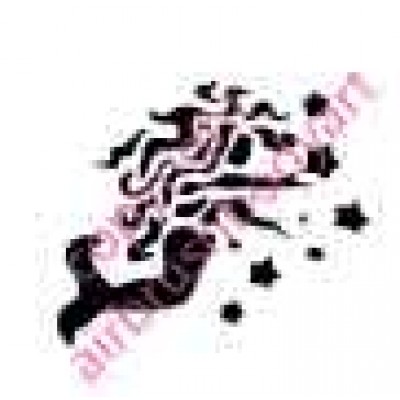 0236 mermaid reusable stencil